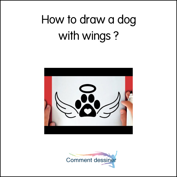 How to draw a dog with wings